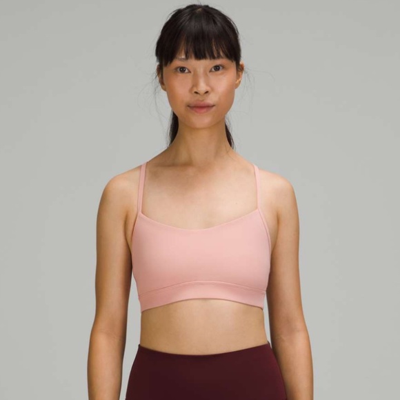 Lululemon Flow Y Bra Pink Puff - Picture 1 of 3